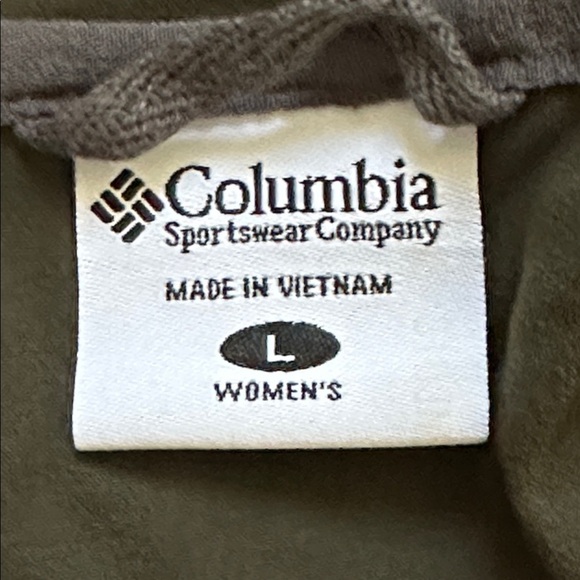 Columbia Swim Columbia Omni Shade Long Sleeve Hood Coverup Khaki Outdoor Beach - Picture 4 of 7